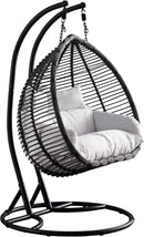Tarzan Dark Grey Outdoor Patio Double Swing Chair