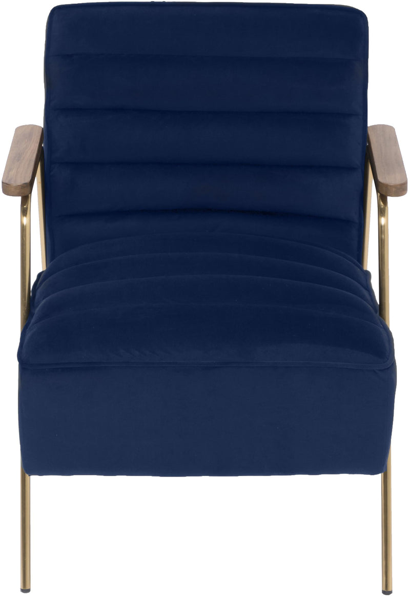 Woodford Navy Velvet Accent Chair