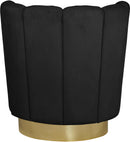 Lily Black Velvet Accent Chair