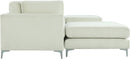 Julia Cream Velvet Modular Sectional (6 Boxes)
