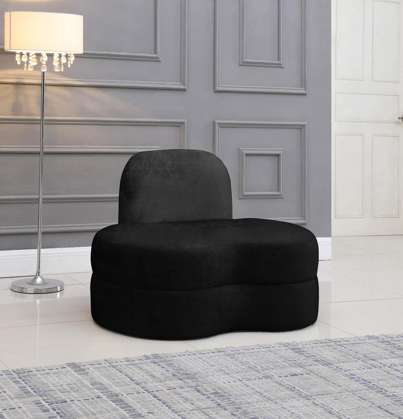 Mitzy Black Velvet Chair