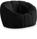 Elijah Black Velvet Chair