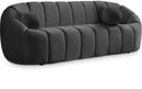 Elijah Grey Velvet Sofa