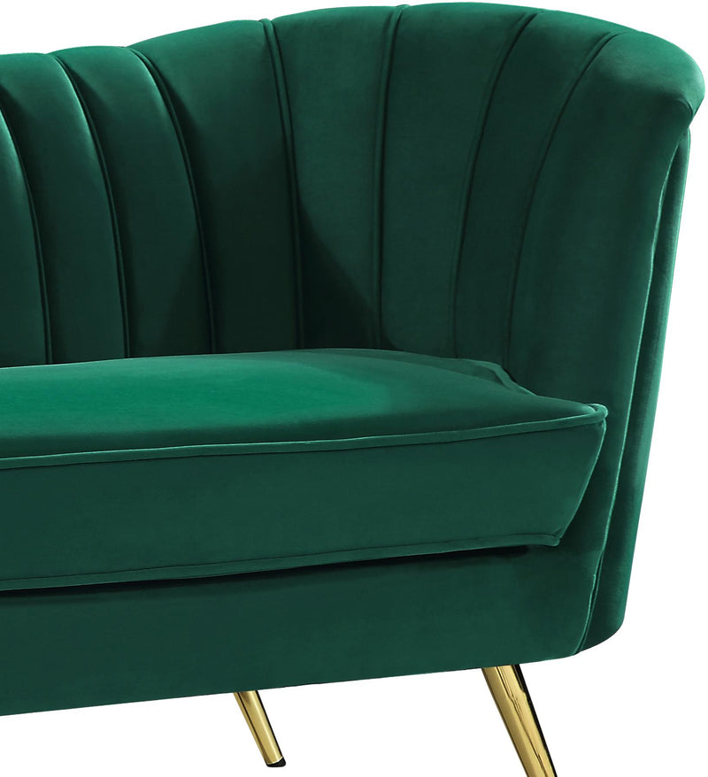 Margo Green Velvet Loveseat