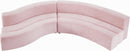 Curl Pink Velvet 2pc. Sectional