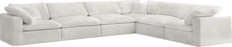 Cozy Cream Velvet Cloud Modular Sectional