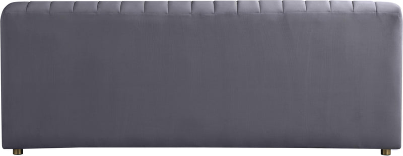 Naya Grey Velvet Loveseat