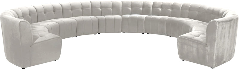 Limitless Cream Velvet 12pc. Modular Sectional image