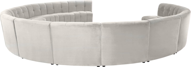 Limitless Cream Velvet 13pc. Modular Sectional