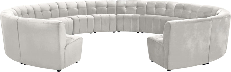 Limitless Cream Velvet 14pc. Modular Sectional image