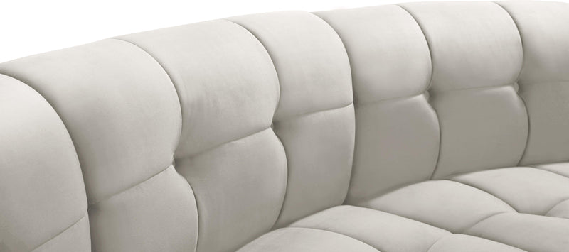 Limitless Cream Velvet 15pc. Modular Sectional