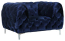 Mercer Navy Velvet Chair