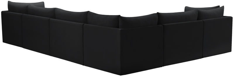 Jacob Black Velvet Modular Sectional