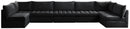 Jacob Black Velvet Modular Sectional