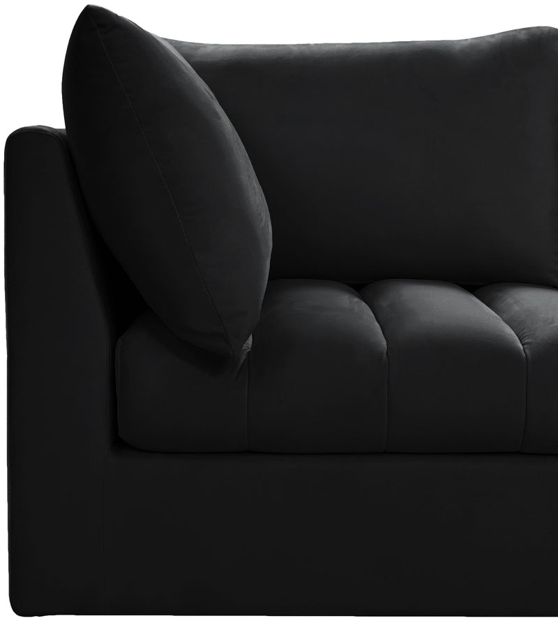 Jacob Black Velvet Modular Sectional