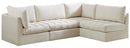 Jacob Cream Velvet Modular Sectional