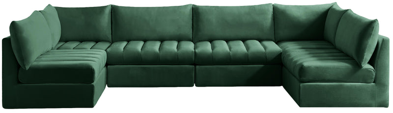 Jacob Green Velvet Modular Sectional