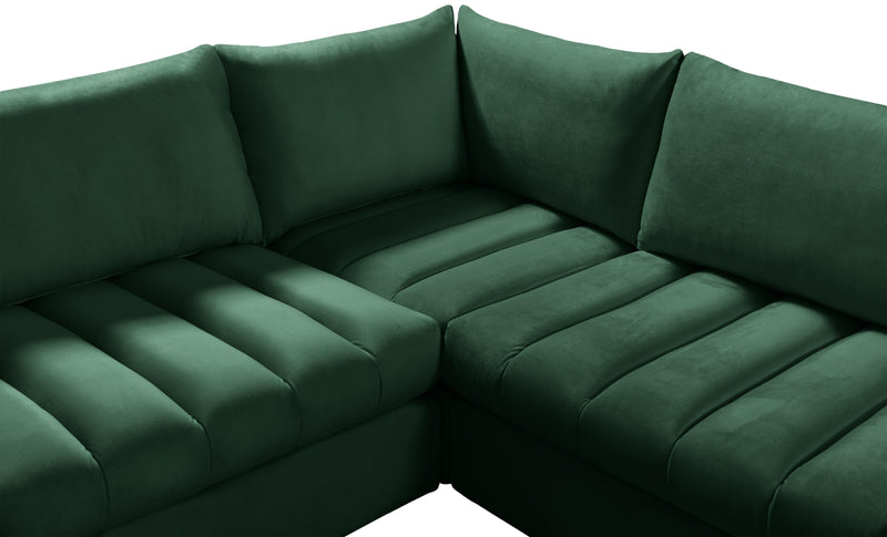 Jacob Green Velvet Modular Sectional