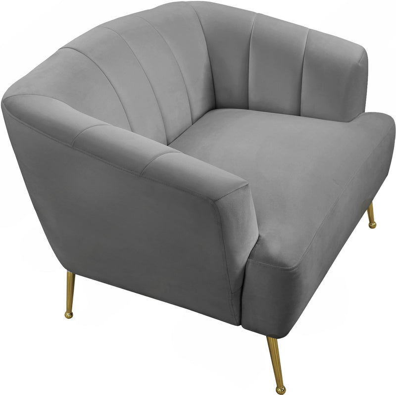 Tori Grey Velvet Chair