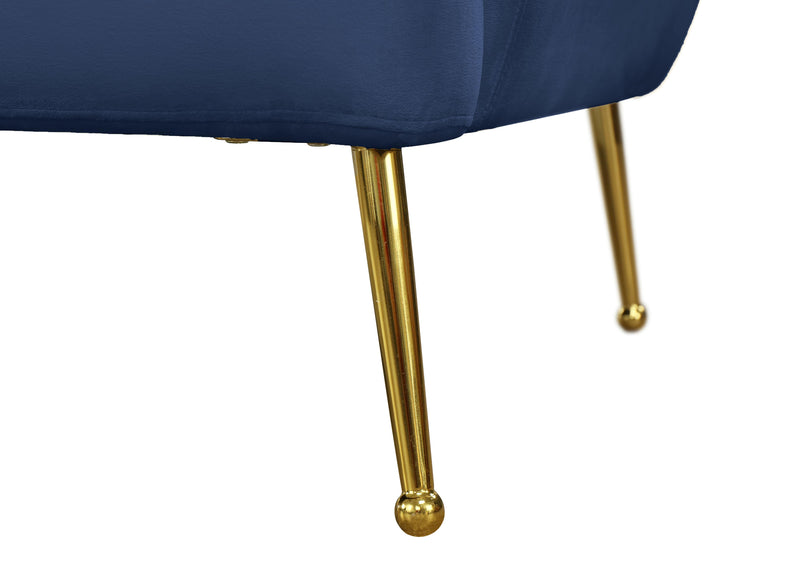 Tori Navy Velvet Loveseat