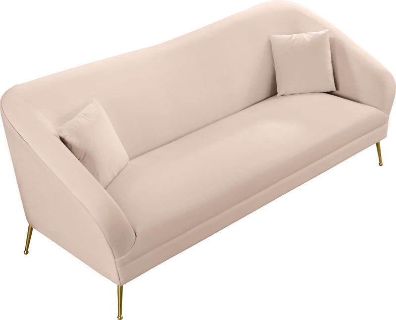 Hermosa Pink Velvet Sofa