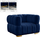 Gwen Navy Velvet Chair