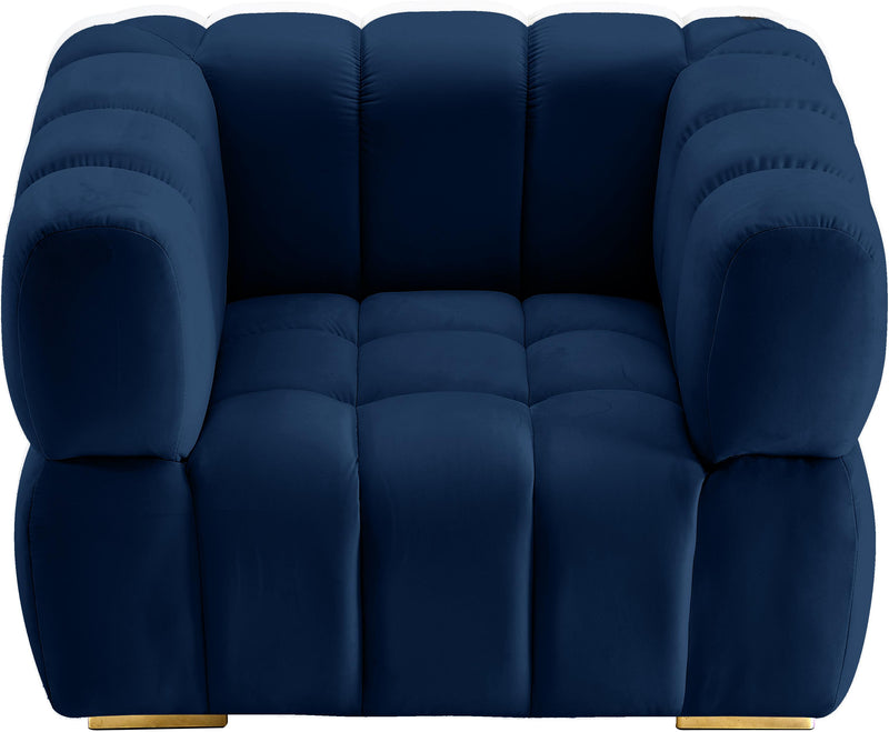 Gwen Navy Velvet Chair