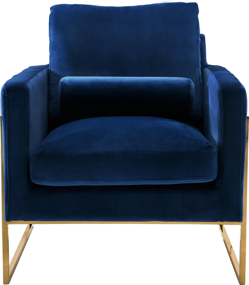 Mila Navy Velvet Chair