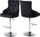 Claude Black Velvet Adjustable Stool