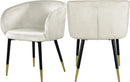Louise Cream Velvet Dining Chair
