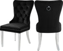 Carmen Black Velvet Dining Chair