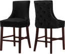 Hannah Black Velvet Stool