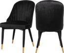 Belle Black Velvet Dining Chair