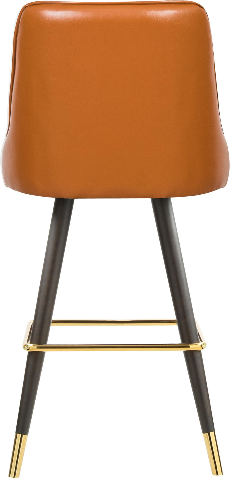 Portnoy Cognac Faux Leather Counter/Bar Stool