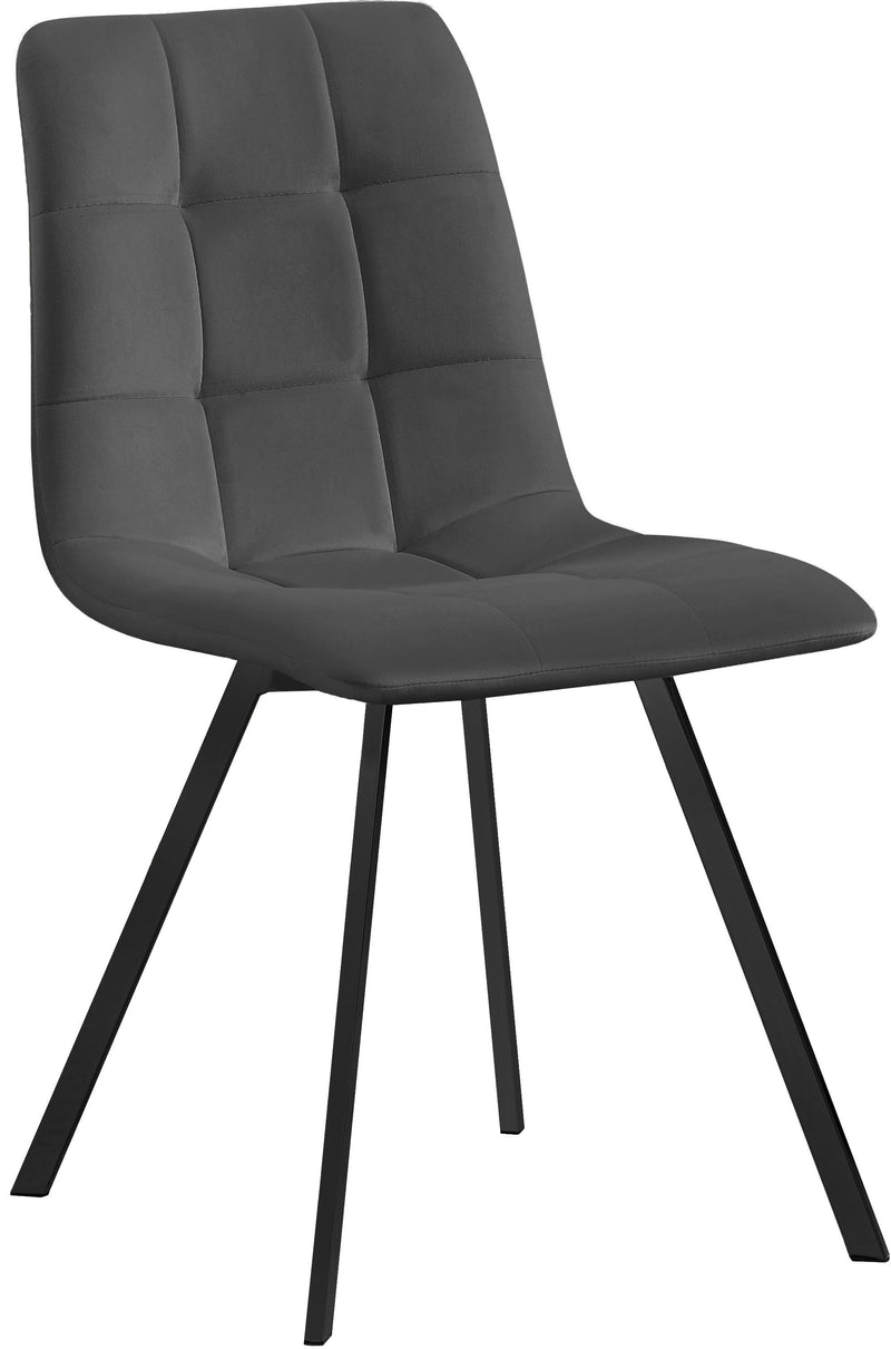 Annie Grey Velvet Dining Chair