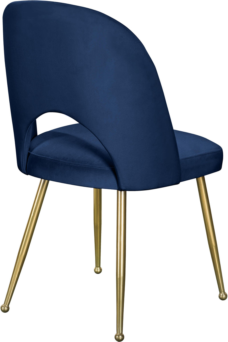 Logan Navy Velvet Dining Chair