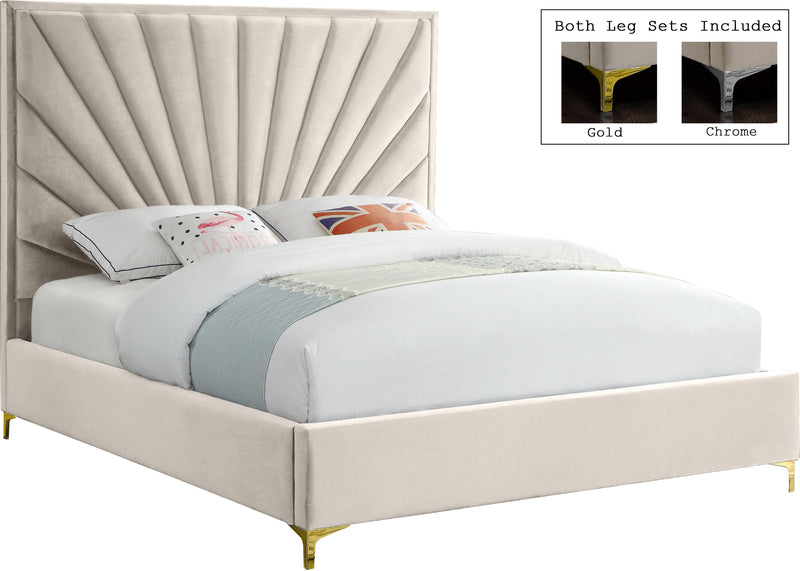 Eclipse Cream Velvet King Bed image