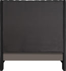 Fritz Black Velvet Full Bed