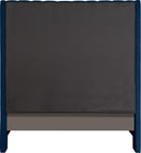 Fritz Navy Velvet King Bed