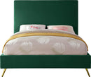 Jasmine Green Velvet King Bed