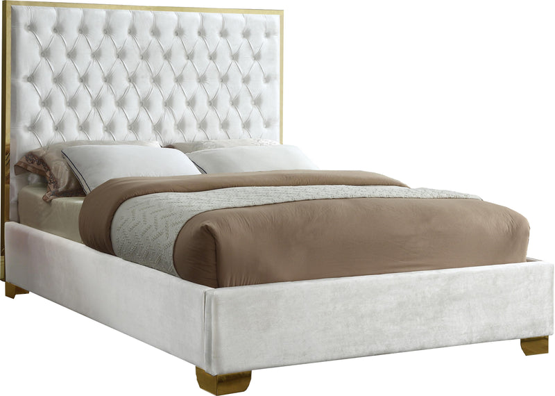 Lana White Velvet King Bed image