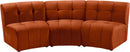 Limitless Cognac Velvet 3pc. Modular Sectional