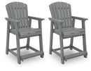 Sanctuary Beach Outdoor Counter Height Bar Stool (Set of 2)