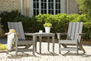 Visola Outdoor Adirondack Chair Set with End Table
