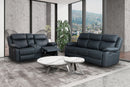U6026 BLACK PU 72A REC SOFA/CONSOLE REC LOVESEAT W/LED & SPEAKER