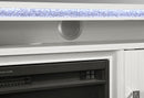 LILY WHITE ENTERTAINMENT UNIT 72 W/ LED, SPEAKERS, CRYSTAL INSERTS
