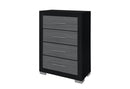 EMMA BLACK/GREY CHEST