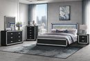 SOLEIL CHARCOAL QUEEN BED GROUP WITH COOLER AND SPEAKER