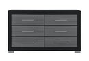 EMMA BLACK/GREY DRESSER