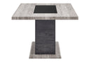 D8030 DINING TABLE WITH STORAGE DRAWERS AND STORAGE DOOR